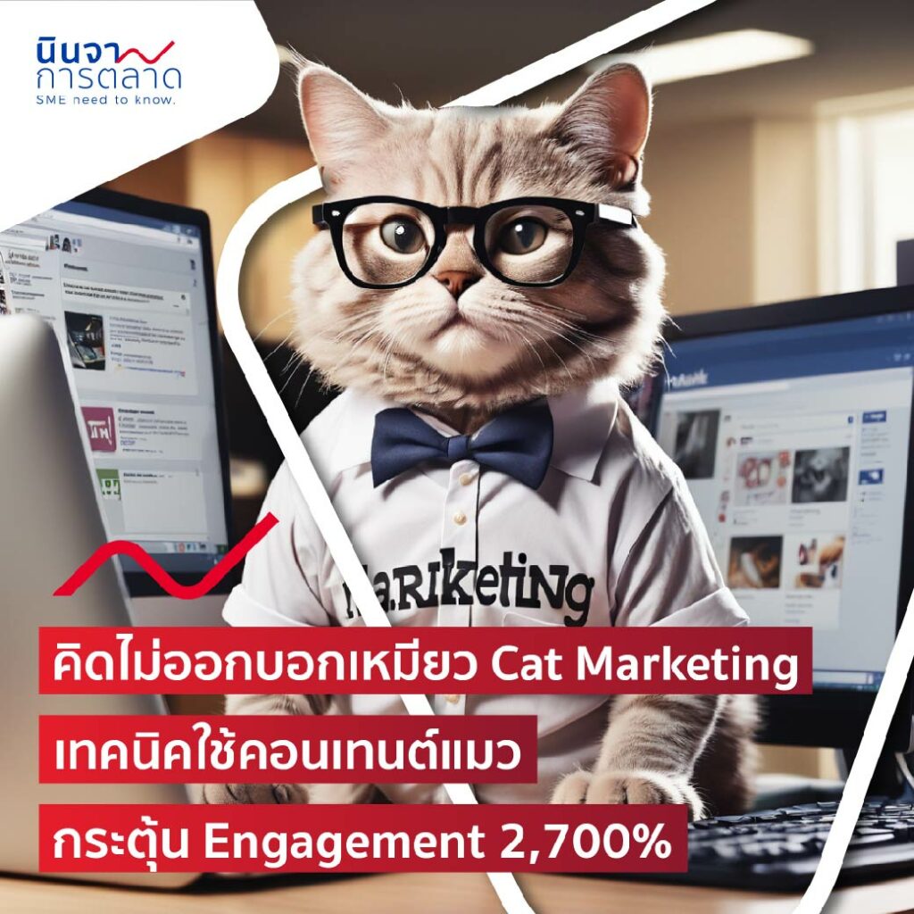 คิดไม่ออกบอกเหมียว Cat Marketing เทคนิคใช้คอนเทนต์แมว กระตุ้น Engagement 2,700%