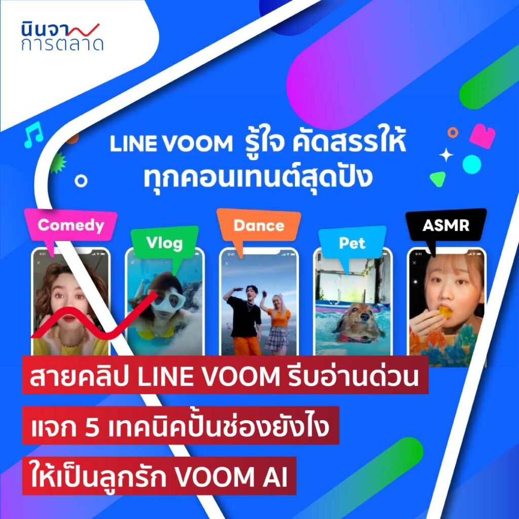 สายคลิป LINE VOOM รีบอ่านด่วน แจก 5 เทคนิคปั้นช่องยังไงให้เป็นลูกรัก VOOM AI 