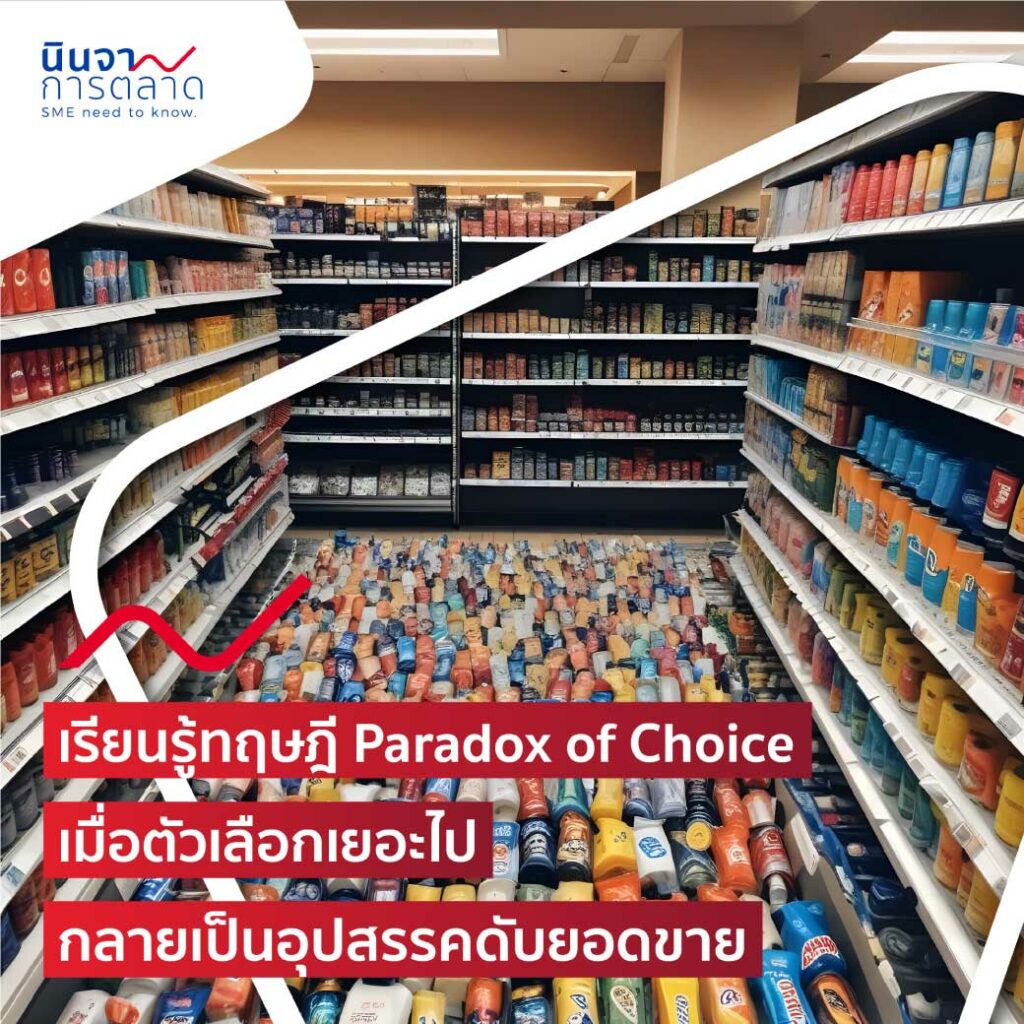 เรียนรู้ทฤษฎี Paradox of Choice เมื่อตัวเลือกเยอะไป กลายเป็นอุปสรรคดับยอดขาย