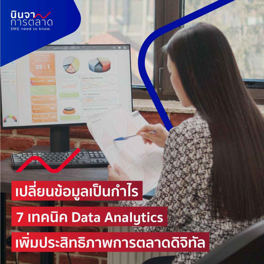 เปลี่ยนข้อมูลเป็นกำไร 7 เทคนิค Data Analytics เพิ่มประสิทธิภาพการตลาดดิจิทัล